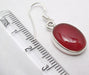 Cercei Argint 925 cu Carnelian, 3.1 cm lungime