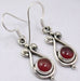 Cercei Argint 925 cu Carnelian, 3.5 cm lungime