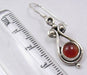 Cercei Argint 925 cu Carnelian, 3.5 cm lungime