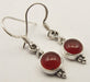 Cercei Argint 925 cu Carnelian 3 cm lungime