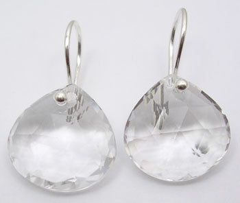 Cercei Argint 925 cu Cristal, 2.6 cm lungime