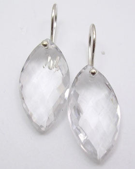 Cercei Argint 925 cu Cristal, 3.2 cm lungime