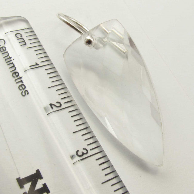 Cercei Argint 925 cu Cristal, 3.7 cm lungime