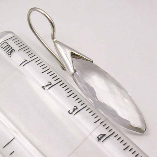 Cercei Argint 925 cu Cristal, 4.4 cm lungime