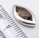 Cercei Argint 925 cu Cuart Fumuriu, 1,5 cm lungime