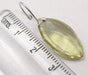 Cercei Argint 925 cu Cuart Lemon, 3.2 cm lungime
