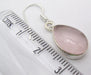 Cercei Argint 925 cu Cuart Roz, 3.3 cm lungime