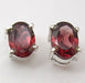 Cercei Argint 925 cu Garnet, 0.7 cm lungime
