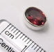 Cercei Argint 925 cu Garnet, 0.9 cm lungime