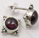 Cercei Argint 925 cu Garnet, 1,2 cm lungime