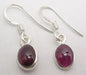 Cercei Argint 925 cu Garnet , 2.6 cm lungime