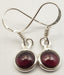 Cercei Argint 925 cu Garnet, 2,7 cm lungime