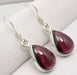 Cercei Argint 925 cu Garnet, 3.3 cm lungime