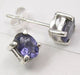 Cercei Argint 925 cu Iolit, 0,7 cm lungime