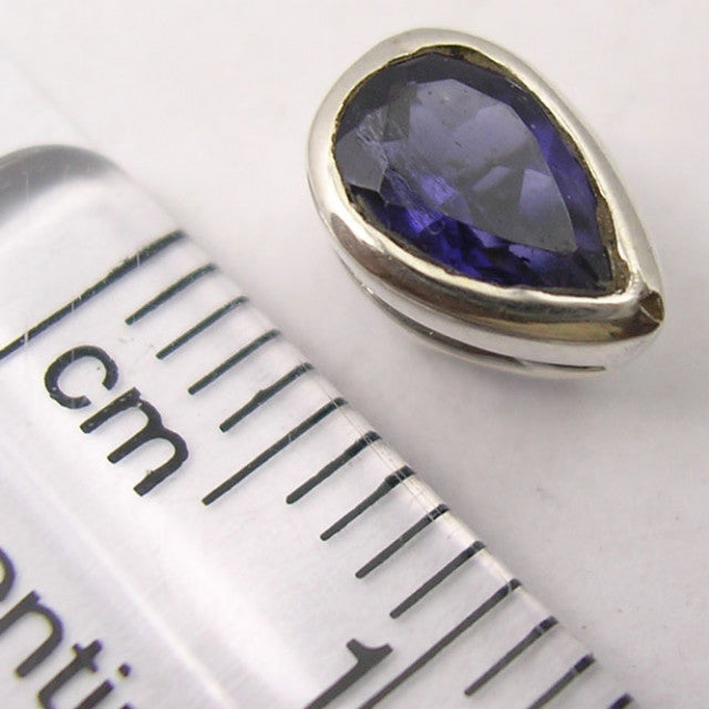 Cercei Argint 925 cu Iolit, 0.8 cm lungime