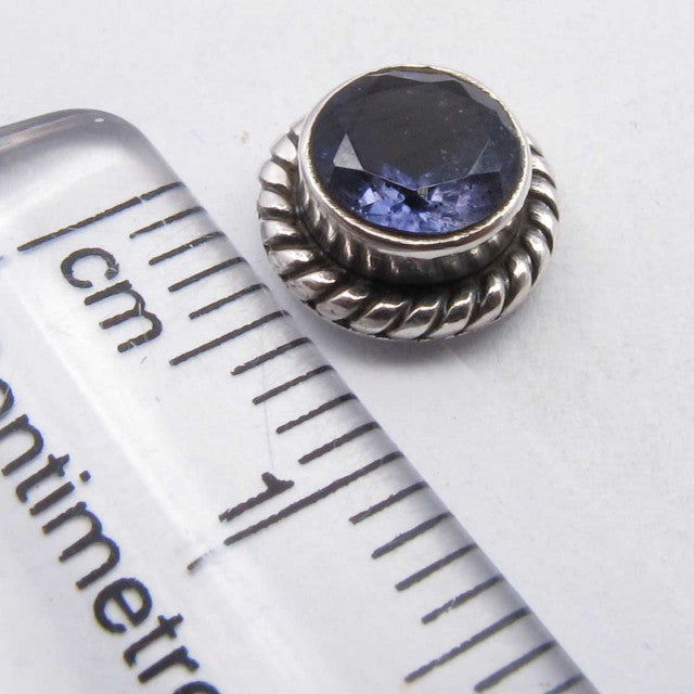 Cercei Argint 925 cu Iolit,0.8 cm lungime