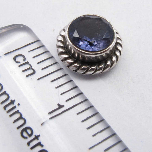 Cercei Argint 925 cu Iolit,0.8 cm lungime