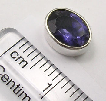 Cercei Argint 925 cu Iolit, 0.9 cm lungime