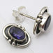 Cercei Argint 925 cu Iolit, 1 cm lungime