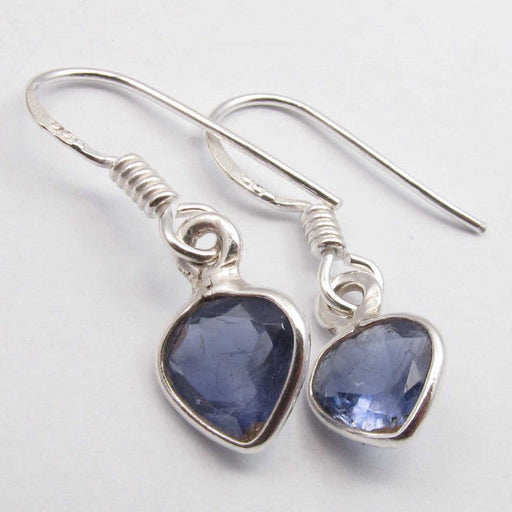 Cercei Argint 925 cu Iolit, 2.6 cm lungime