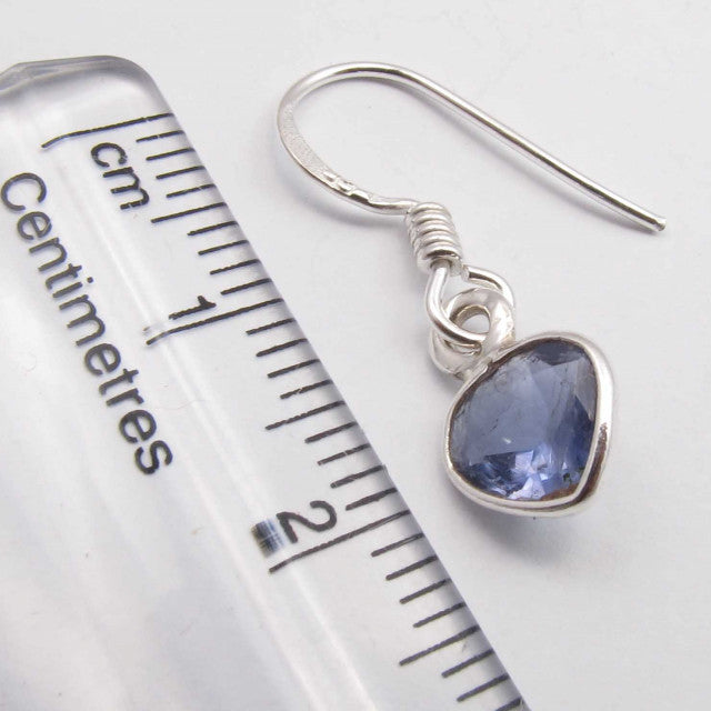 Cercei Argint 925 cu Iolit, 2.6 cm lungime