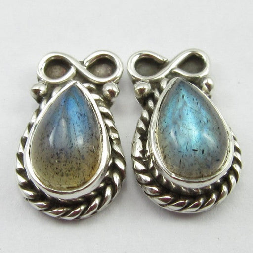 Cercei Argint 925 cu Labradorit 1,4 cm lungime