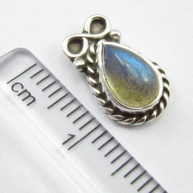 Cercei Argint 925 cu Labradorit 1,4 cm lungime