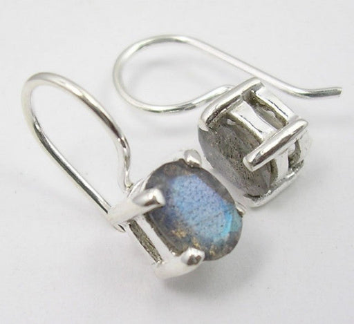 Cercei Argint 925 cu Labradorit, 1.7 cm lungime