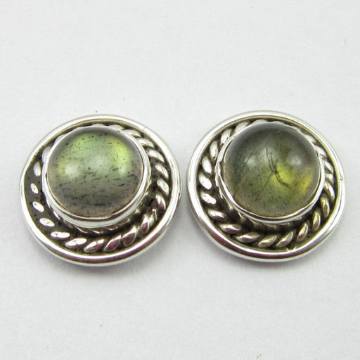 Cercei Argint 925 cu Labradorit 1 cm lungime