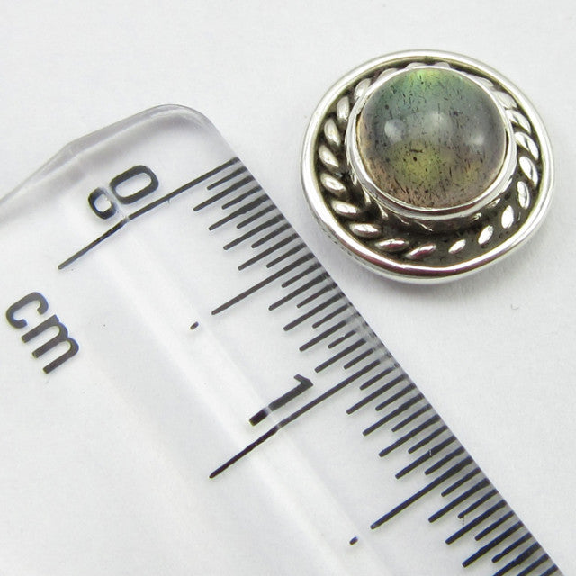 Cercei Argint 925 cu Labradorit 1 cm lungime