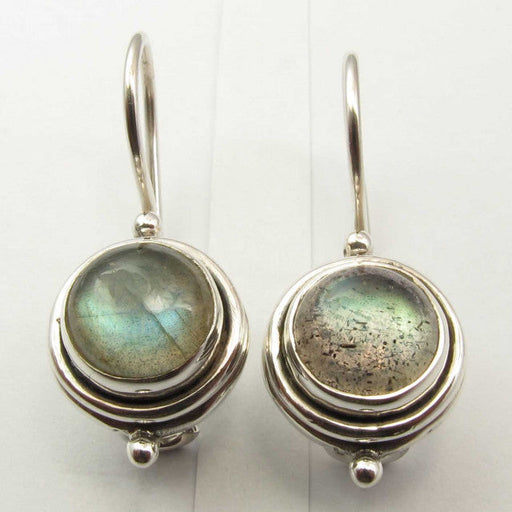 Cercei Argint 925 cu Labradorit, 2.4 cm lungime