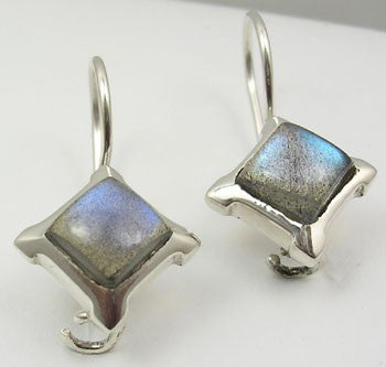 Cercei Argint 925 cu Labradorit, 2.5 cm lungime