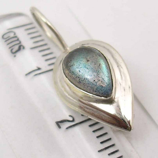 Cercei Argint 925 cu Labradorit, 2.5 cm lungime