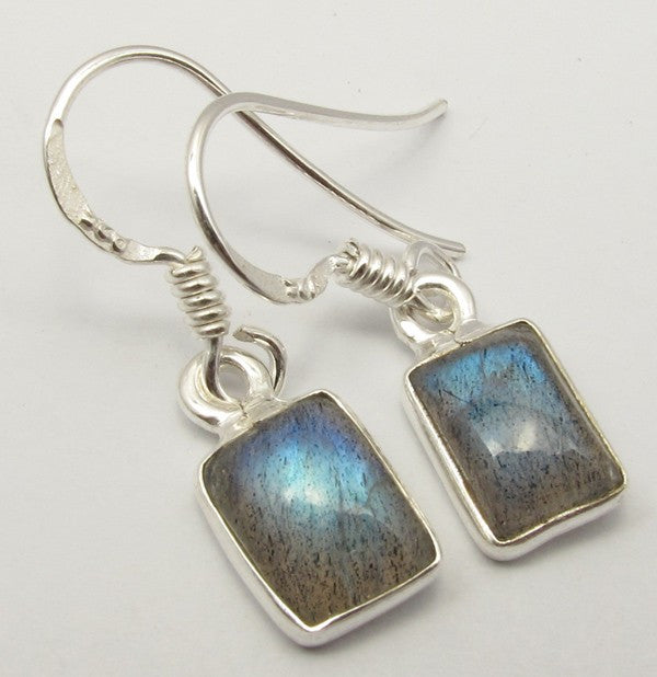 Cercei Argint 925 cu Labradorit, 2.7 cm lungime