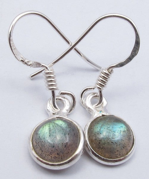 Cercei Argint 925 cu Labradorit, 2,7 cm lungime