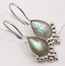 Cercei Argint 925 cu Labradorit, 2.8 cm lungime