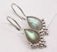 Cercei Argint 925 cu Labradorit, 2.8 cm lungime