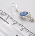 Cercei Argint 925 cu Labradorit, 3.9 cm lungime
