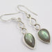 Cercei Argint 925 cu Labradorit,4.1 cm lungime