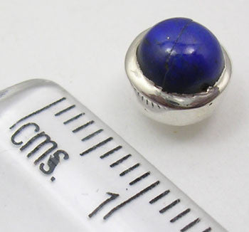 Cercei Argint 925 cu Lapis Lazuli, 0.8 cm lungime