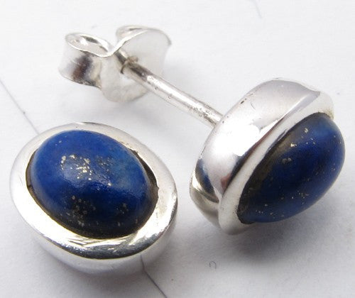 Cercei Argint 925 cu Lapis Lazuli 0.9 cm lungime