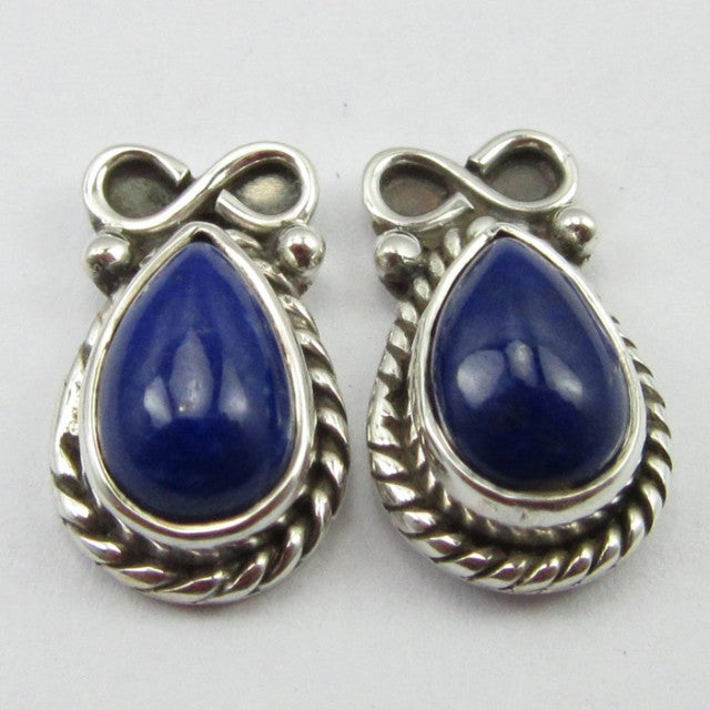 Cercei Argint 925 cu Lapis Lazuli 1,4 cm lungime