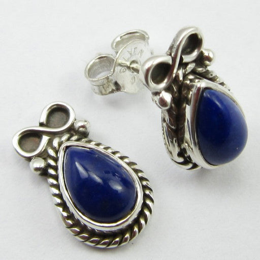 Cercei Argint 925 cu Lapis Lazuli 1,4 cm lungime