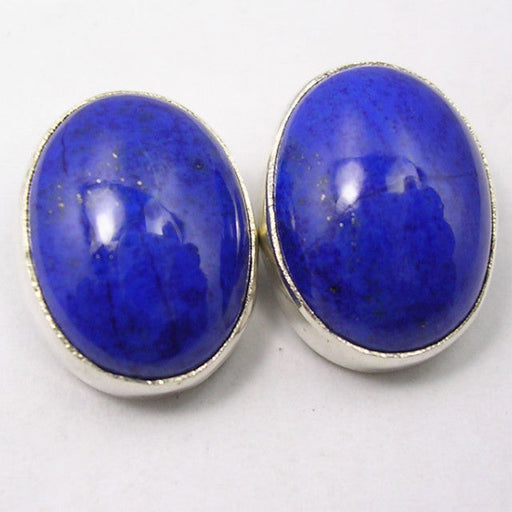 Cercei Argint 925 cu Lapis Lazuli, 1.5 cm lungime