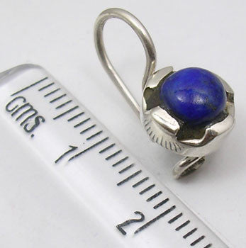 Cercei Argint 925 cu Lapis Lazuli, 1.8 cm lungime