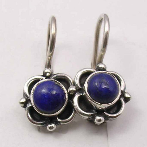 Cercei Argint 925 cu Lapis Lazuli, 1.8 cm lungime