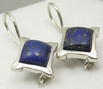 Cercei Argint 925 cu Lapis Lazuli, 2.5 cm lungime