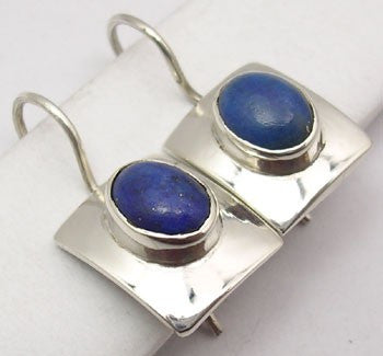 Cercei Argint 925 cu Lapis Lazuli, 2,5 cm lungime