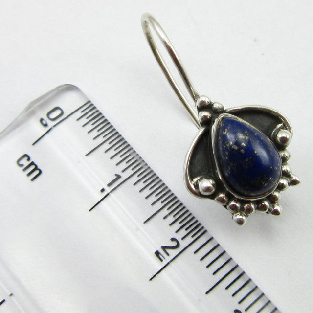 Cercei Argint 925 cu Lapis Lazuli 2.5 cm lungime