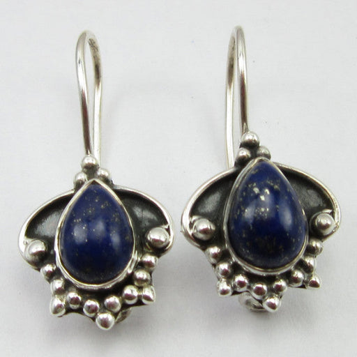 Cercei Argint 925 cu Lapis Lazuli 2.5 cm lungime